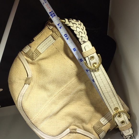 Little coach bag! Light antiquing on exterior! - Picture 2 of 5